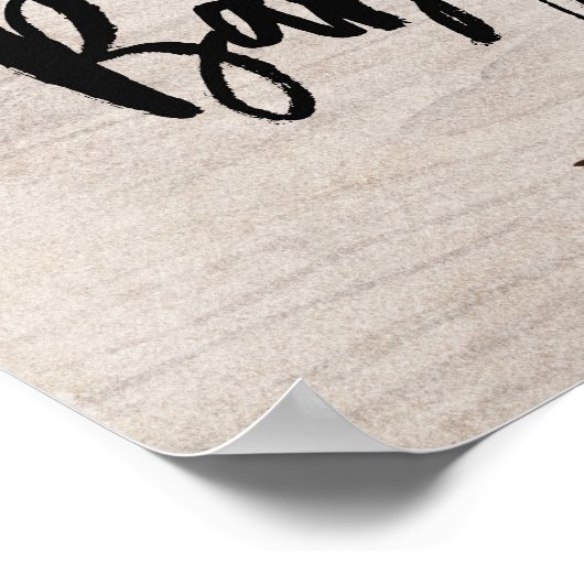 Floral Boho Baby shower Welkom Poster (Hoek)