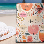 Floral Boho Bijbel Verzen Bevestiging met naam Tote Bag
