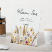 Floral Boho Bloom Bar Reclamebord Met Voetstuk (Insitu)