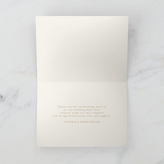 Floral Boho Boeken Bedankkaart (Binnen)