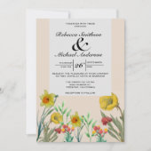 Floral Boho Bouquet Wildflower Kaart (Voorkant)