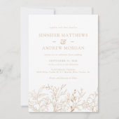 Floral Boho bruiloft uitnodigingen (Voorkant)