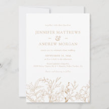 Floral Boho bruiloft uitnodigingen