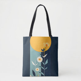 Floral Boho Canvas tas