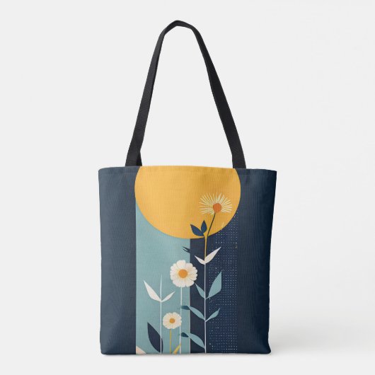 Floral Boho Canvas tas (Achterkant)
