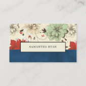 Floral Boho-Chic, Diaper Raffle Ticket Informatiekaartje (Achterkant)