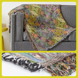 Floral Boho Chic Thistle Pastel Deken