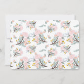 Floral Boho Collage Gold Birth koninklijke kaarten (Achterkant)