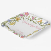 Floral Boho College Afstudeerfeest Papieren Bordje (Gebogen)