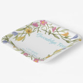 Floral Boho College Afstudeerfeest Papieren Bordje (Gebogen)