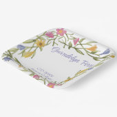 Floral Boho College Afstudeerfeest Papieren Bordje (Gebogen)