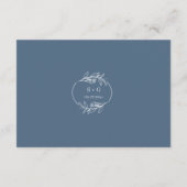 Floral Boho Dusty Blue "In plaats van geschenken"  Informatiekaartje (Achterkant)
