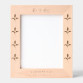 Floral Boho Elegant Minimalistische Passen getrouw Gegraveerde Lijstjes (Voorkant)