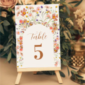 Floral Boho Fall Wedding Kaart