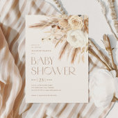 Floral Boho Genderneutraal Baby shower Kaart