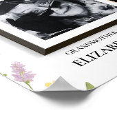 Floral Boho Gereserveerde Zitplaats Trouwteken Ove Poster (Hoek)