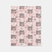 Floral Boho Mama Fleece Deken (Voorkant)