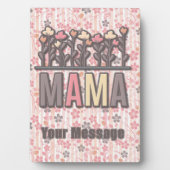 Floral Boho Mama Fotoplaat (voorkant)