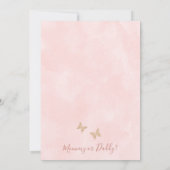 Floral Boho mama of papa Baby shower Game Kaart (Achterkant)