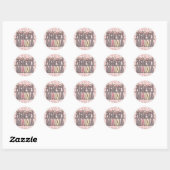 Floral Boho Mama Ronde Sticker (Vel)