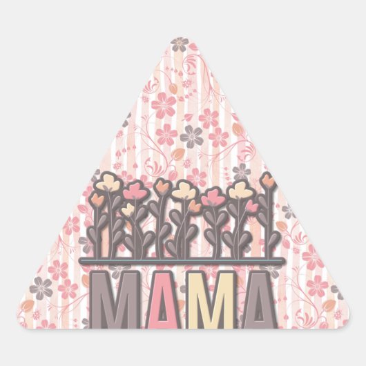 Floral Boho Mama Sticker (Voorkant)