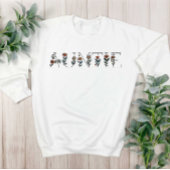 Floral Boho Minimal Auntie Sweatshirt