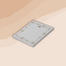 Floral Boho Monogram Bruin |