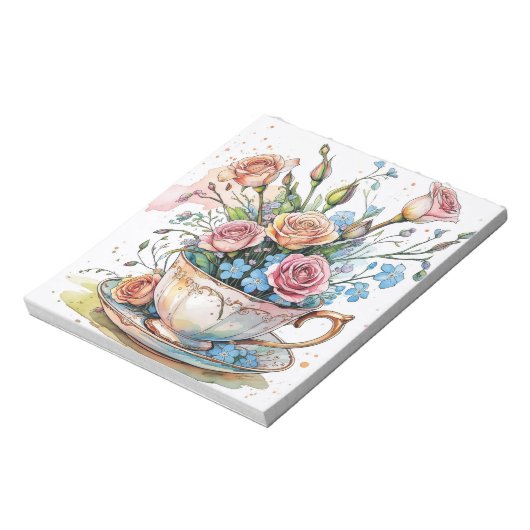 Floral boho notitieblok (Linkerzijde)