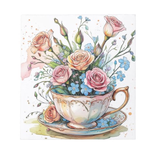 Floral boho notitieblok (Voorkant)