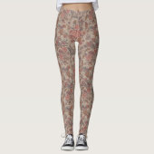 Floral Boho Pattern – Artistic Bohemian Botanical  Leggings (Voorkant)