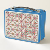 Floral Boho Pattern in Red, Pink & Teal (Achterkant)