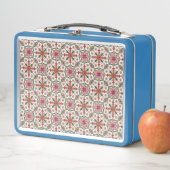 Floral Boho Pattern in Red, Pink & Teal (In situ)