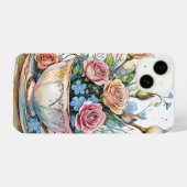Floral boho phonecase iPhone hoesje (Achterkant horizontaal)