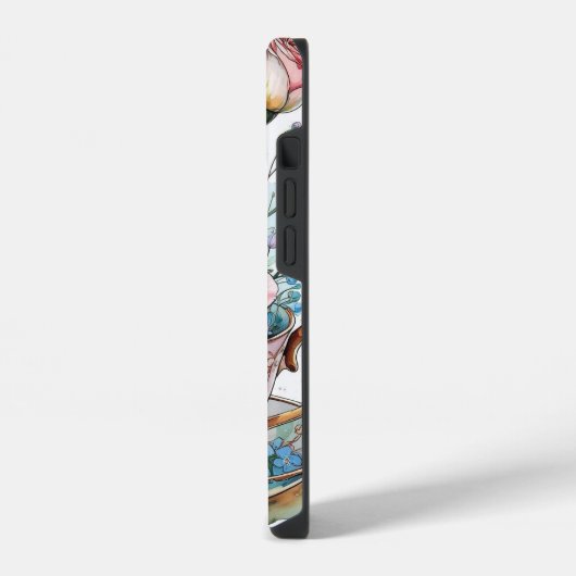 Floral boho phonecase iPhone hoesje (Linkerkant)