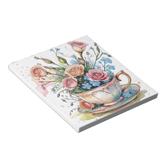 Floral boho phonecase notitieblok (Schuin)