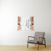 Floral Boho Photo Booth Prop Fall Bruiloft Achterg Wandkleed (In Situ (horizontaal))