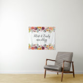 Floral Boho Photo Booth Prop Fall Bruiloft Achterg Wandkleed (In Situ (horizontaal))