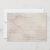 Floral Boho Rustic Baby shower Dank je wel Kaart (Achterkant)