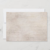 Floral Boho Rustic Baby shower Invitation Kaart (Achterkant)