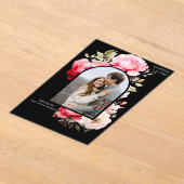 Floral Boho Save the Date  Acryl Uitnodigingen (Laagn)