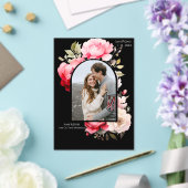 Floral Boho Save the Date  Acryl Uitnodigingen (Insitu (Huwelijk))