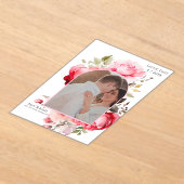 Floral Boho Save the Date Invitations  Acryl Uitnodigingen (Laagn)