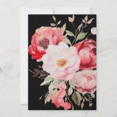 Floral Boho Save the Date  Kaart (Achterkant)