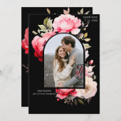 Floral Boho Save the Date  Kaart (Voorkant / Achterkant)