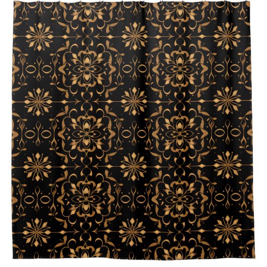 Floral Boho Shower Curtain Douchegordijn (Voorkant)