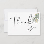 Floral Boho Thank You Cards Bedankkaart (Voorkant)