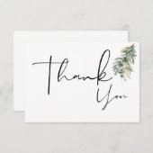 Floral Boho Thank You Cards Bedankkaart (Voorkant / Achterkant)