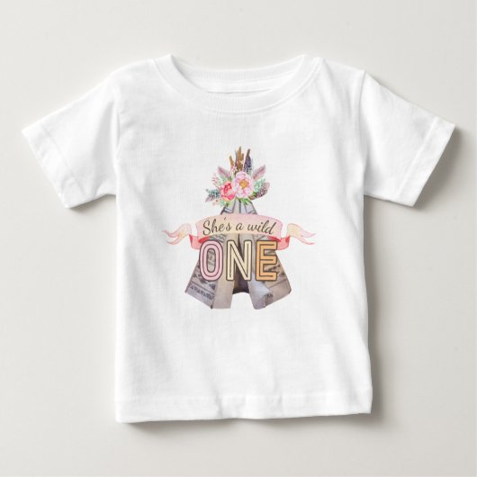 Floral Boho Tribal Teepee Wild Eén dag (Voorkant)