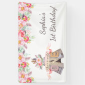 Floral Boho Tribal Teepee Wild Eén dag Spandoek (Verticaal)