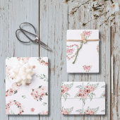 Floral Boho Valentijnsdag inpakpapier